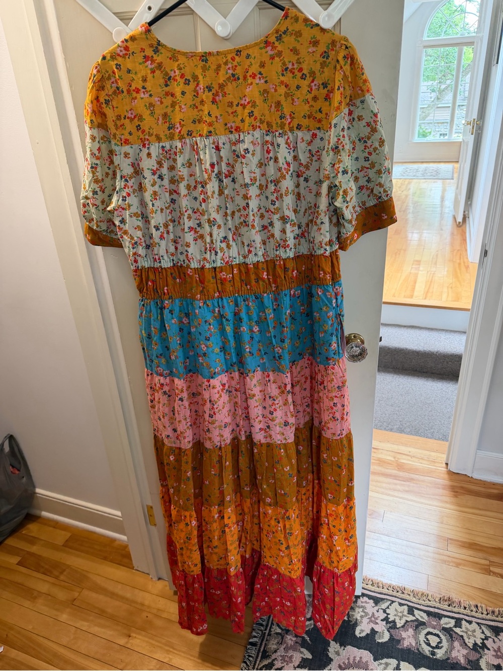 Anthropologies tiered and true maxi dress Sz XL - Picture 3 of 7